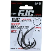 FJC FJC4747 Sea Bass Black Nickel Olta İğnesi  2/0 No - 5 Adet - 1