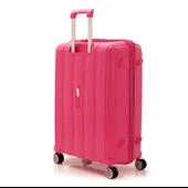 MÇS Bavul Büyük ve Orta 2li Set Kırılmaz Silikon Valiz V305 Fuşya thumbnail 4