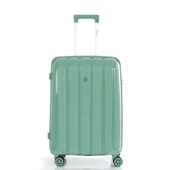 MÇS Bavul Büyük ve Orta 2li Set Kırılmaz Silikon Valiz V305 SuYeşili thumbnail 8