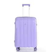 MÇS Bavul Büyük ve Orta 2li Set Kırılmaz Silikon Valiz V305 Lila thumbnail 8