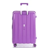 MÇS Bavul Büyük ve Orta 2li Set Kırılmaz Silikon Valiz V305 Mor thumbnail 4