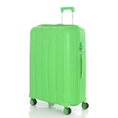 MÇS Bavul Büyük ve Orta 2li Set Kırılmaz Silikon Valiz V305 FıstıkYeşil thumbnail 2