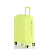 MÇS Bavul Büyük ve Orta 2li Set Kırılmaz Silikon Valiz V305 AçıkSarı - 7