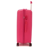 MÇS Bavul Büyük ve Orta 2li Set Kırılmaz Silikon Valiz V305 Fuşya thumbnail 3