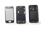 Samsung S7500 Kasa Samsung Galaxy S7500 Uyumlu Siyah Renk Orta Kasa Ön Arka Kapak Tuş Takımı - 1