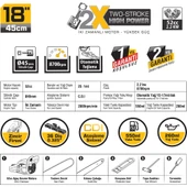 SGS Ağaç Kesme Motoru Benzinli SGS5354 - 3