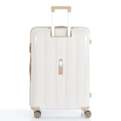 MÇS Bavul Büyük ve Orta 2li Set Kırılmaz Silikon Valiz V305 Kemik/Şampanya thumbnail 6