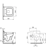 Scala Asma Klozet, Bocchi Yavaş Kapanan Kapak 1080-001-0128 - 4
