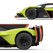 Rastar 1:14 Uzaktan Kumandalı Araba Aston Martin Valkyrie AMR Pro 2.4 Ghz Işıklı Açık Yeşil - 4
