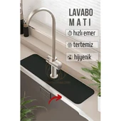 ModaCar Su Emici Lavabo Matı Hızlı Emen Musluk Matı - 1