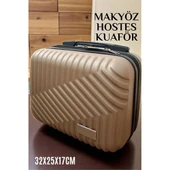 Modacar Makyaj Çantası Kuaför Çantası Kabin içi Çanta Hostes Çantası BEJ - 1