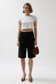 Taş Detay Crop T-Shirt - 2