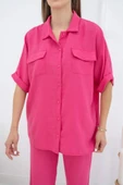Fuşya Gömlek Ve Pantolon Takım - 4