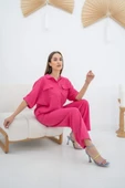 Fuşya Gömlek Ve Pantolon Takım - 2