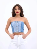 6991 KOT BLUZ-MAVİ - 1