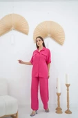Fuşya Gömlek Ve Pantolon Takım - 1