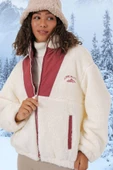 5194 Peluş Mont Ceket - Kiremit - 2