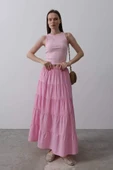 KAT KAT KETEN ETEK - Şeker Pembe - 4