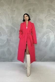 Fuşya Kuşaklı Midi Kaban - 1
