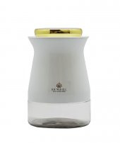 Sembol Silindir 16 cm Kavanoz White-Gold KITCHENART-90 - 1
