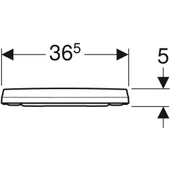 Geberit iCon Slim Klozet Kapağı Yavaş Kapanır 500.835.01.1 - 2
