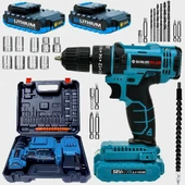 Akulu Darbeli Vidalama Matkap Seti 58Vf + 105 Parça Özel Alışım Çelik Profesyonel Alet Takım Seti - 3