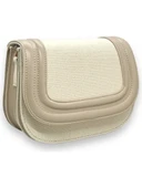 Lome Model Keten ve Suni Deri El Ve Kadın Omuz Çantas - 4