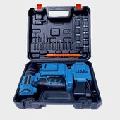 Akulu Darbeli Vidalama Matkap Seti 58Vf + 105 Parça Özel Alışım Çelik Profesyonel Alet Takım Seti - 5