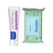 Mustela Vitamin Barrier 1-2-3 Cream 100 ml + Kompost Edilebilir Islak Mendil 60 Yaprak - 1