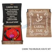 KUTULU KOLYE BİLEKLİK SETİ ÇAKRA TAŞI - 1
