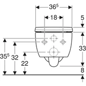 Geberit iCon Rimfree Asma Klozet ve Kapak Seti - 3