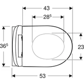 Geberit iCon Rimfree Asma Klozet ve Kapak Seti - 2