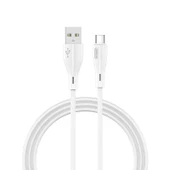 Joyroom S-M405 2.4A Type-C Şarj ve Data Kablosu PVC 1M Beyaz - 1