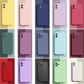 iPhone 13 Pro Max Lansman Likid Silikon Kamera Korumalı Kılıf - 1
