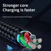 Joyroom S-M411 Sharp Serisi Mikro USB Şarj ve Data Kablosu 1.2 M Siyah thumbnail 5