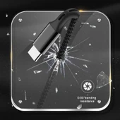 Joyroom S-M351 Naylon Örgülü Type-C  Şarj ve Data Kablosu 1m Gold thumbnail 3