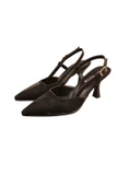 Solmaz Damla Sıvama Saten Arka Açık Topuklu Ayakkabı thumbnail 8