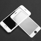 Joyroom Alen Matte Full Cam iPhone 7-8 Plus Temperli Cam Ekran Koruyucu Beyaz - 2