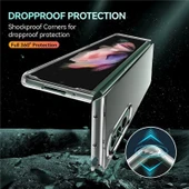 Samsung Galaxy Z Fold 3 Sert Kristal Kapak Koruma Kılıf - Şeffaf - 3
