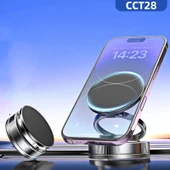 Vakum Özellikli 360 Derece Dönebilen Magnetik Araç İçi Telefon Tutucu thumbnail 11