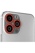 İphone 14 Pro Ve 14 Pro Max Uyumlu Fosforlu Kamera Koruma Lensi - 5