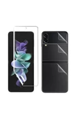 Samsung Z Flip 5 ile Uyumlu Ön & Arka Full Body Esnek Nano Çizilmez Ekran Koruyucu thumbnail 5