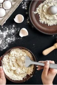 Silicolife Büyük Spatula, Isıya Dayanıklı Yanmaz Yapışmaz Tek Parça Silikon Spatula 26cm Antrasit - 4