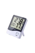TEMPERATURE Derece Termometre Htc1 Isı Nem Alarm Mini Dijital Termometre Nem Ölçer Oda Sıcaklığı Iç Mekan Bebek - 4