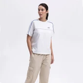 Ellesse Oversıze Kadın Kırık Beyaz Tişört EF389-OF - 1