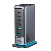 Joyroom JR-TCM02 65W 6 İn 1 Masa Üstü Şarj Adaptörü Ve Standı - 1