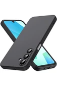 Samsung Galaxy A36 Kılıf Kamera Korumalı Esnek Mat Renkli Standart Siyah Silikon Kapak - 5