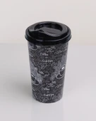 Kahve Bardağı - Kapaklı Desenli 650ML - 2