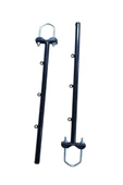 Balkon Kurutmalığı Metal Çamaşır Askılığı Siyah Küpeşte - 2