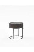 Favora Moon Steel Ayaklı Puf - Antrasit - Bakır - 2